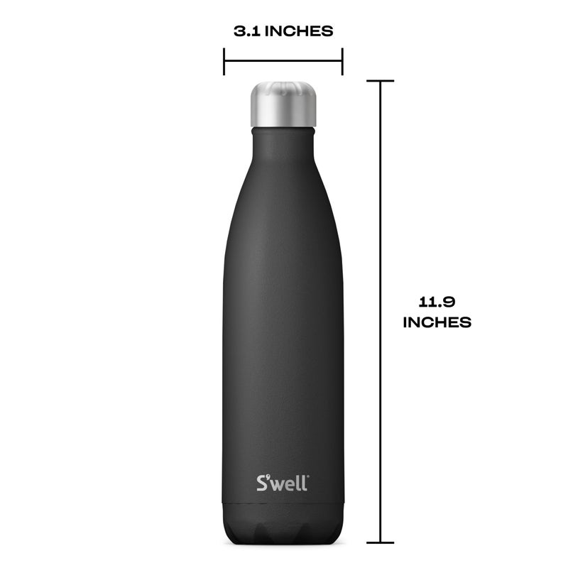 S'well Stainless Steel Water Bottle, 25oz, Onyx, Triple Layered Vacuum Insulated Containers Keeps Drinks Cold for 48 Hours and Hot for 24, BPA Free, Perfect for On the Go - Image 5